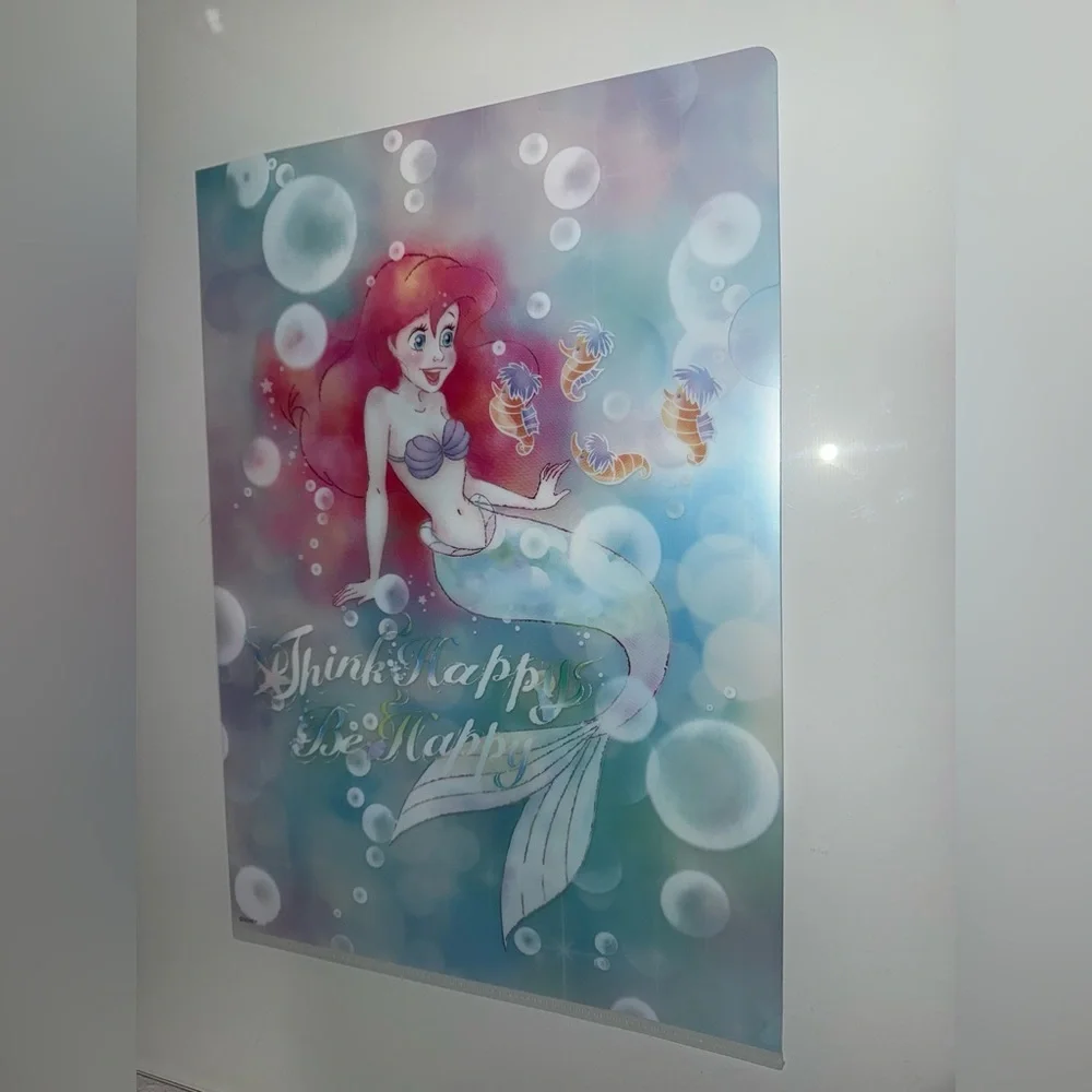 Disney Japan Clear File Folders: The Little Mermaid 2018 Ariel Flounder Set of 4